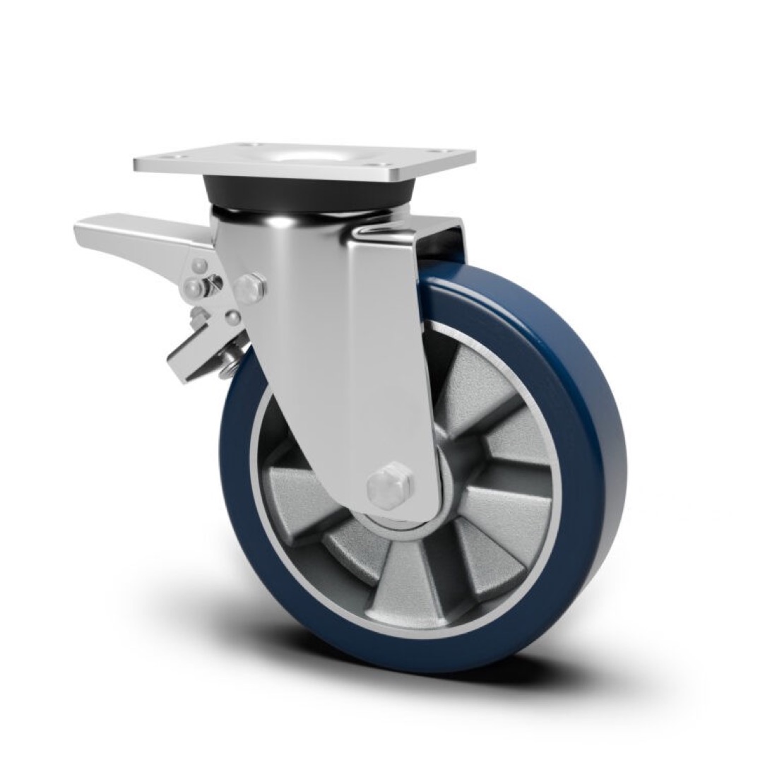 Roue / roulette industrielle 2FRL.ALP S78 — Polyurethane — Rhône Élastomères