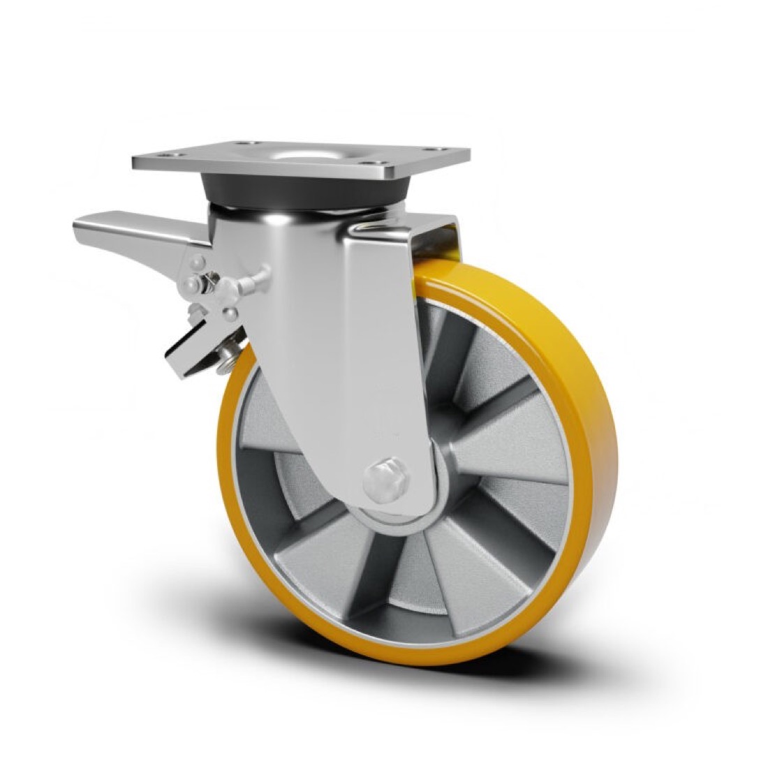 Roue / roulette industrielle 2FRL.ALP — Polyurethane — Rhône Élastomères