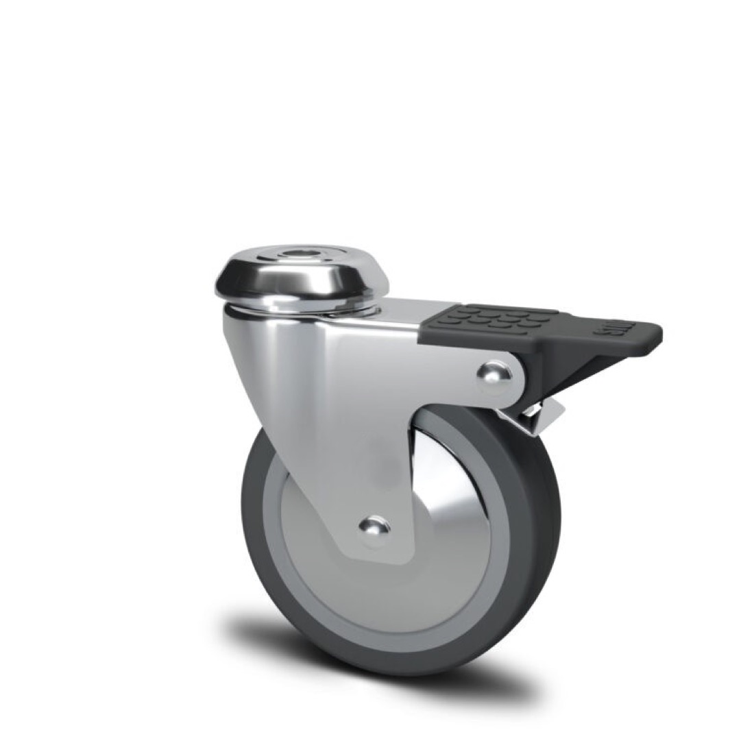Roue / roulette industrielle 2FROX CG — Inox — Rhône Élastomères