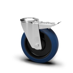 Roue / roulette industrielle 2FROX.NCB RX — Inox — Rhône Élastomères