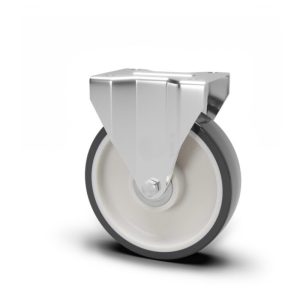 Roue / roulette industrielle 2FXX.NP S80L — Inox — Rhône Élastomères