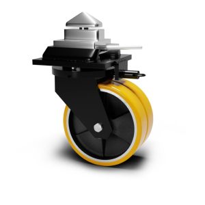 Roue / roulette industrielle 2JDMS.FP CONT — Polyurethane — Rhône Élastomères
