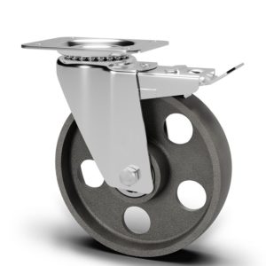 Roue / roulette industrielle 2PVS.FO L — Fonte — Rhône Élastomères