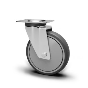 Roue / roulette industrielle 2PVX.CG S85BX — Inox — Rhône Élastomères