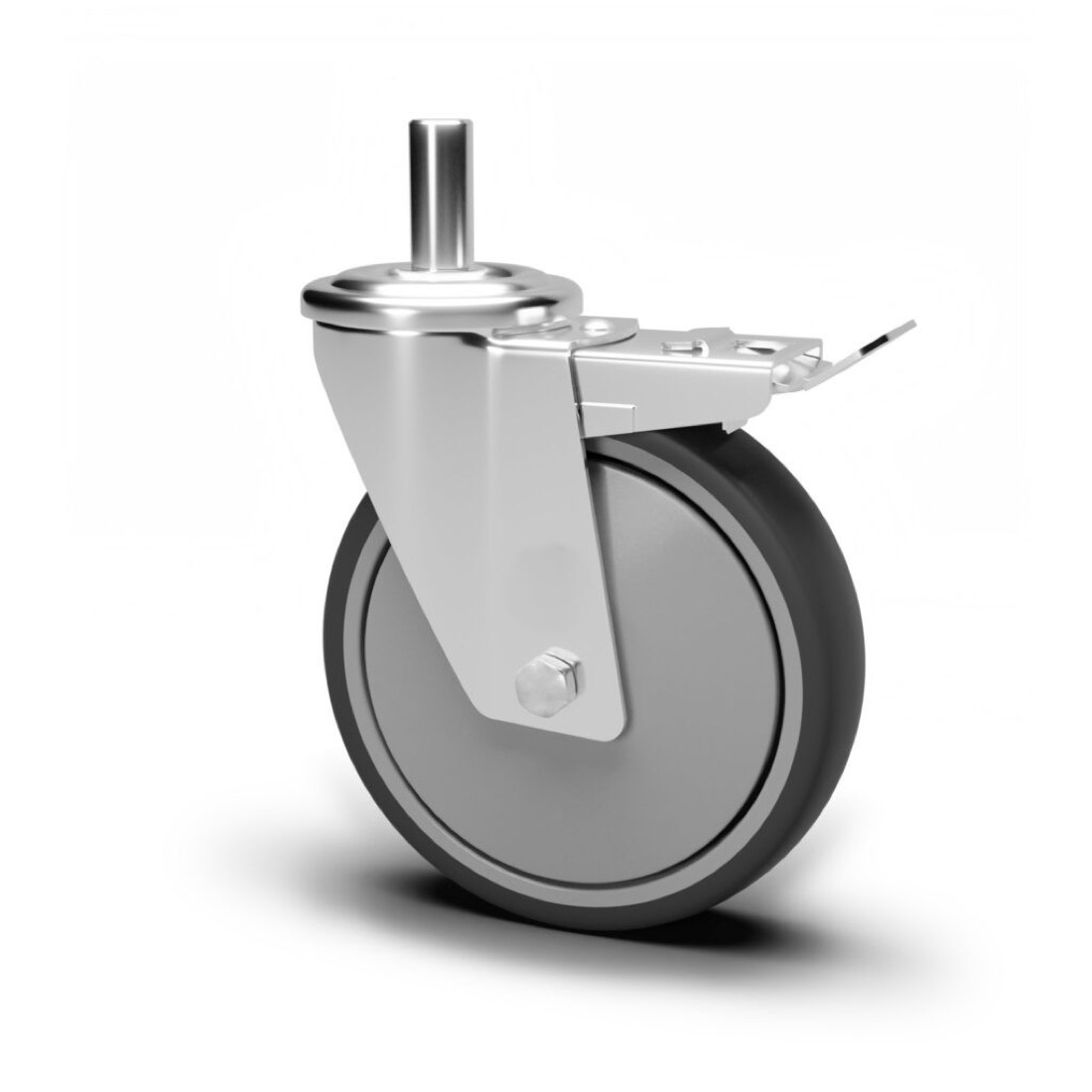 Roue / roulette industrielle 2TFBX.CG S85BX — Inox — Rhône Élastomères