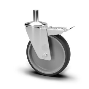 Roue / roulette industrielle 2TFBX.CG S85L — Inox — Rhône Élastomères