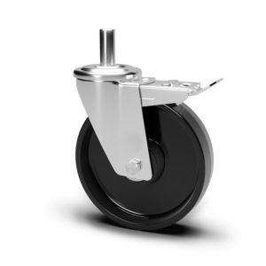 Roue / roulette industrielle 2TFBX.HT L — Inox — Rhône Élastomères