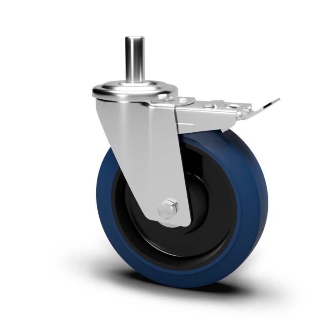 Roue / roulette industrielle 2TFBX.NCB RX — Inox — Rhône Élastomères