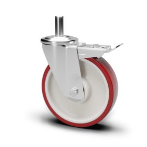 Roue / roulette industrielle 2TFBX.NP L — Inox — Rhône Élastomères