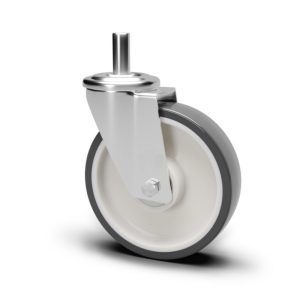 Roue / roulette industrielle 2TFX.NP S80RX — Inox — Rhône Élastomères