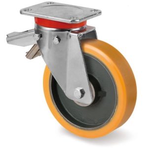 Roue / roulette industrielle 9FREL.FP — Polyurethane — Rhône Élastomères
