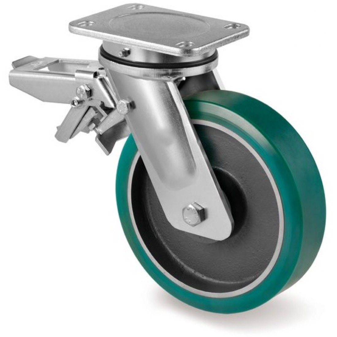Roue / roulette industrielle 9FRMS.FPU S75 — Polyurethane — Rhône Élastomères