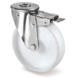 Roue / roulette industrielle 9FROX.NY RX — Inox — Rhône Élastomères