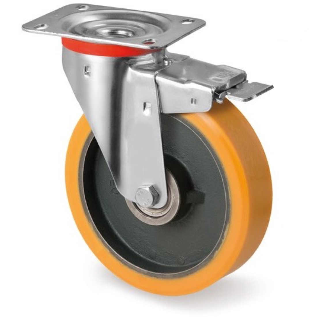 Roue / roulette industrielle 9FRS.FP — Polyurethane — Rhône Élastomères