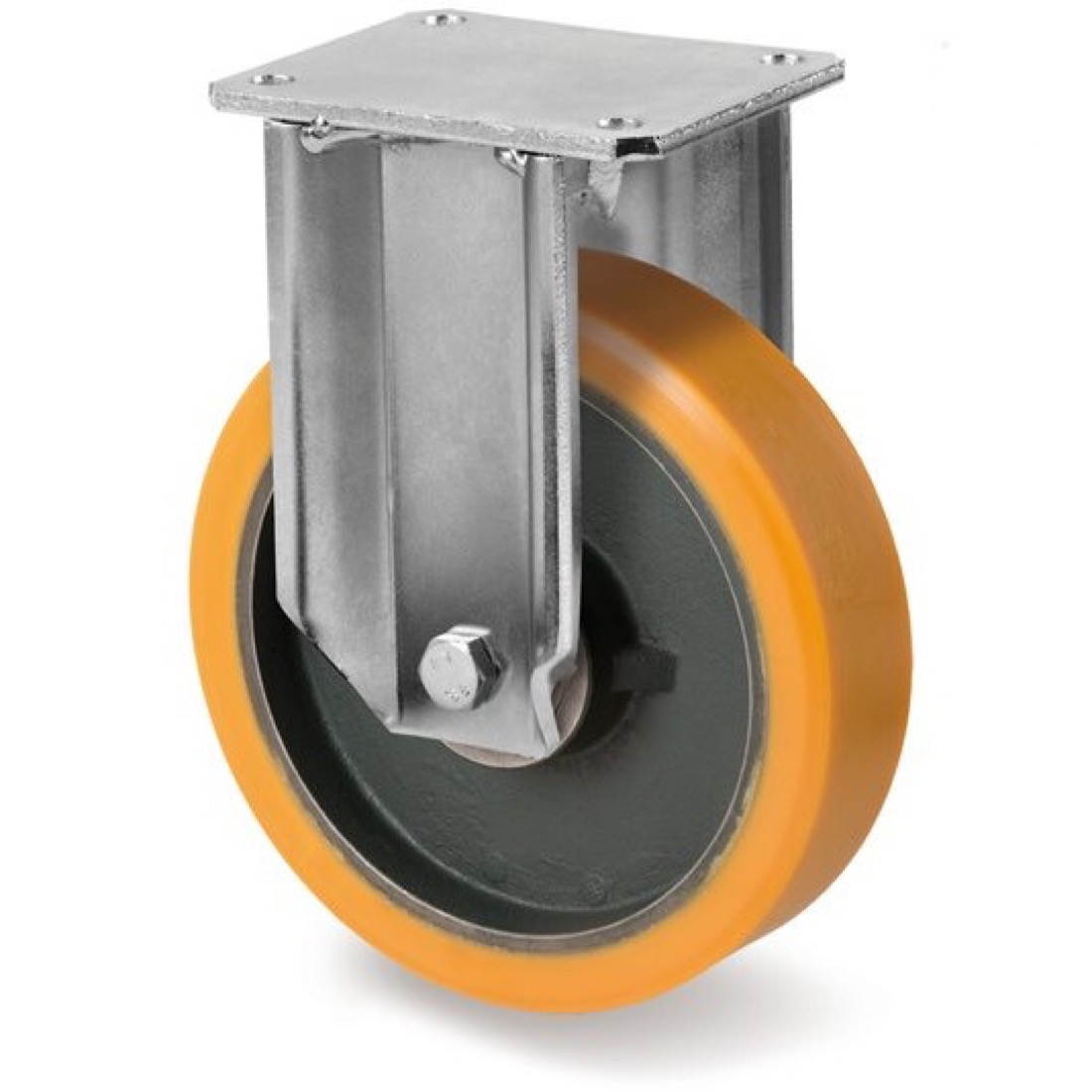 Roue / roulette industrielle 9FXEL.FP — Polyurethane — Rhône Élastomères