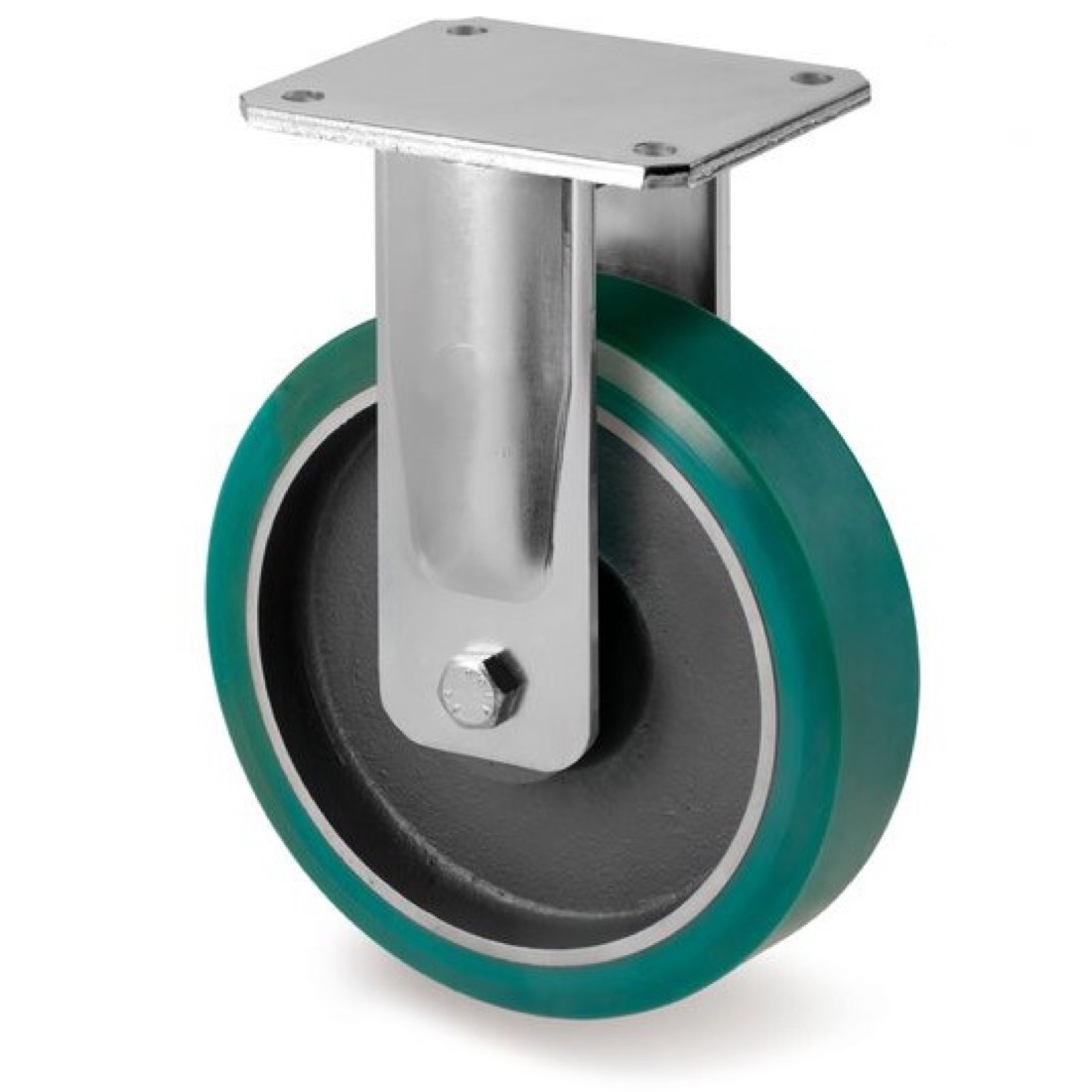 Roue / roulette industrielle 9FXMS.FPU S75 — Polyurethane — Rhône Élastomères