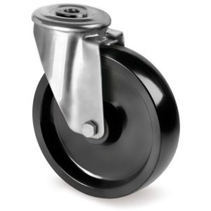 Roue / roulette industrielle 9PVOX.HT BX — Inox — Rhône Élastomères