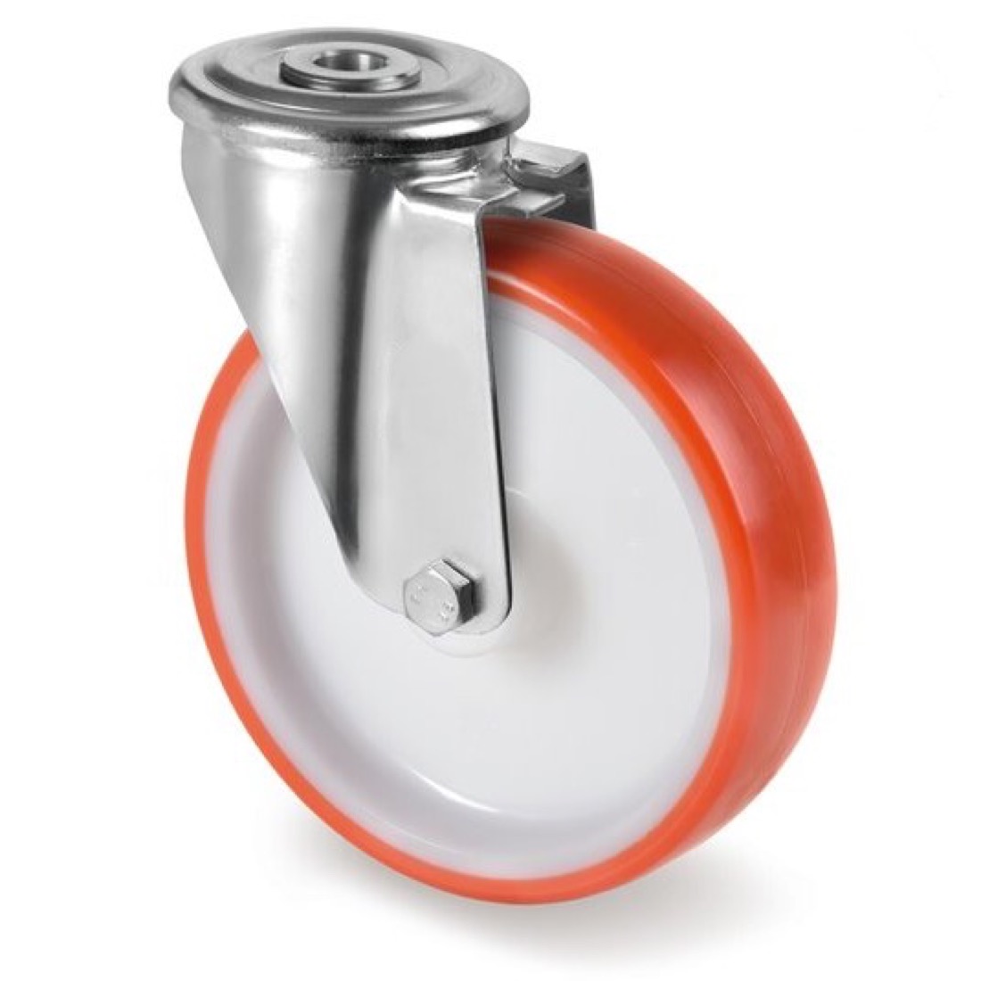 Roue / roulette industrielle 9PVOX.NP BX — Inox — Rhône Élastomères