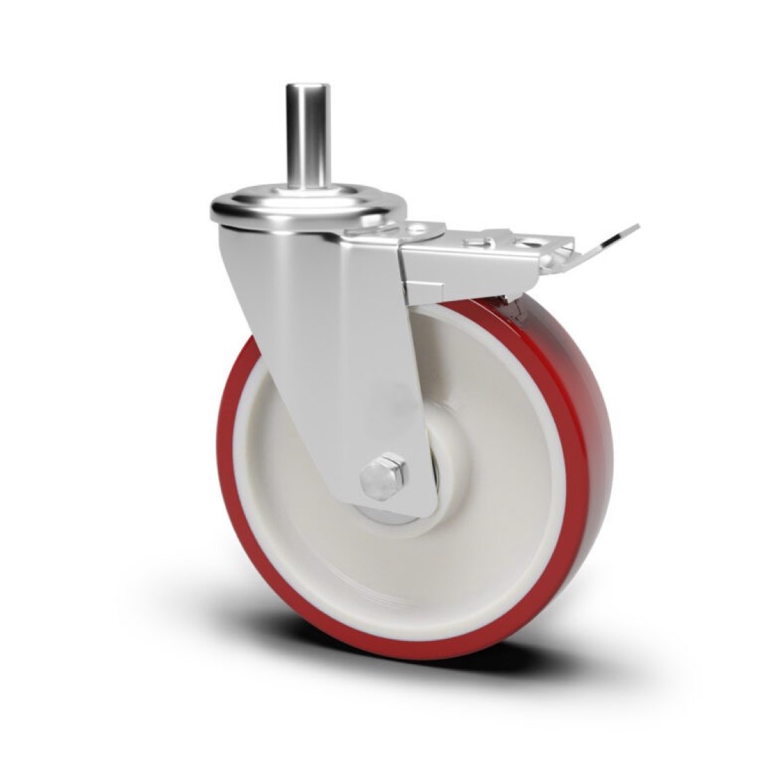 Roue / roulette industrielle 9TFBX.NP BX — Inox — Rhône Élastomères