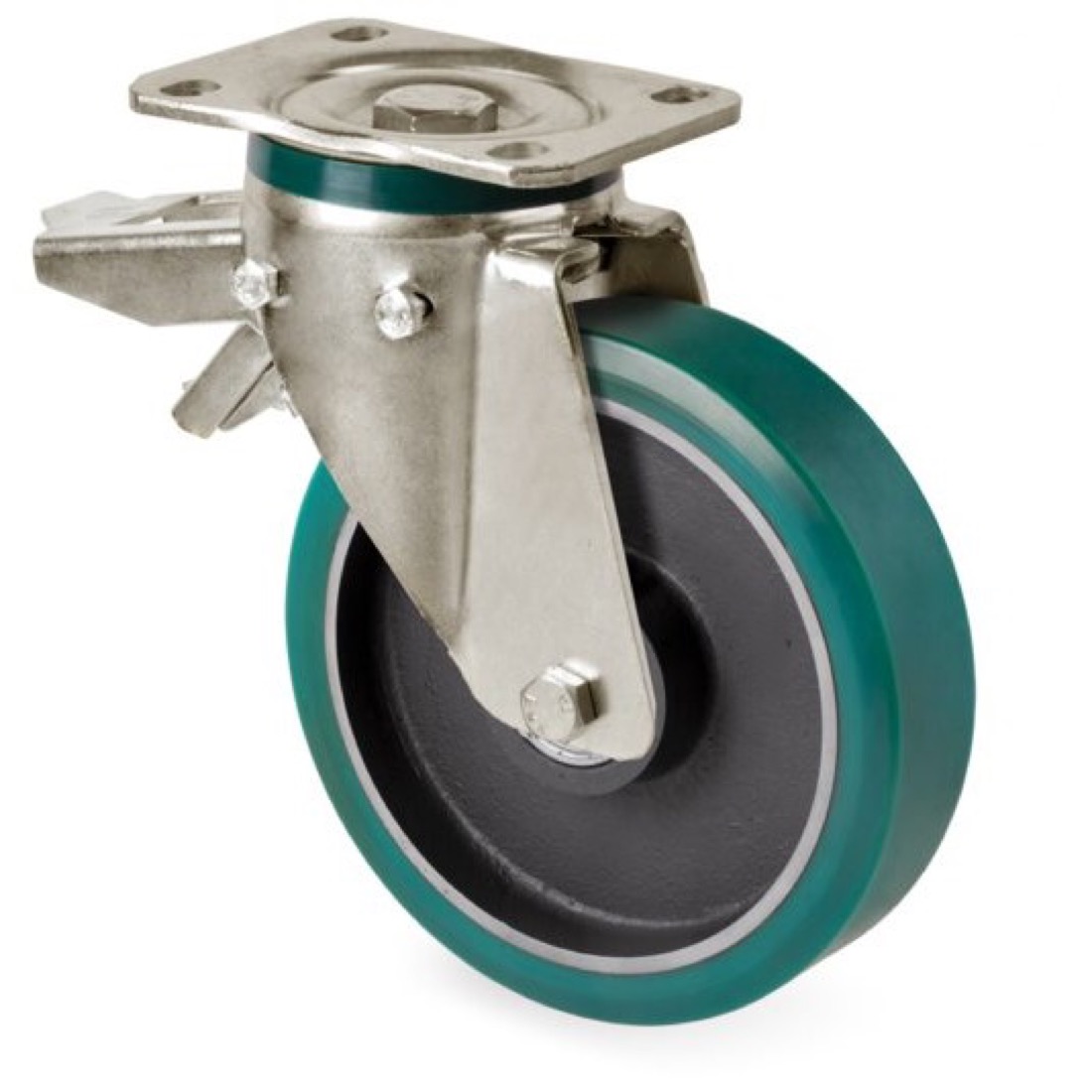 Roue / roulette industrielle FRL.FPU S75 — Polyurethane — Rhône Élastomères