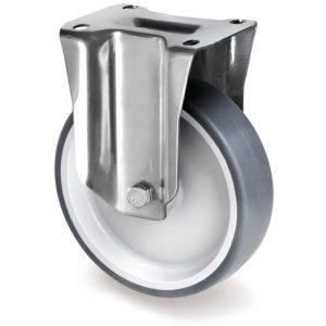 Roue / roulette industrielle FXX.CG S85BX — Inox — Rhône Élastomères