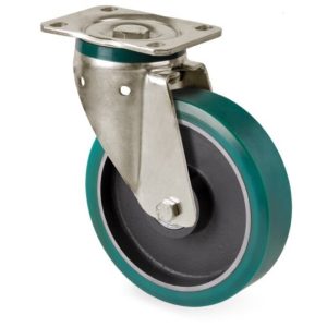 Roue / roulette industrielle PVL.FPU S75 — Polyurethane — Rhône Élastomères